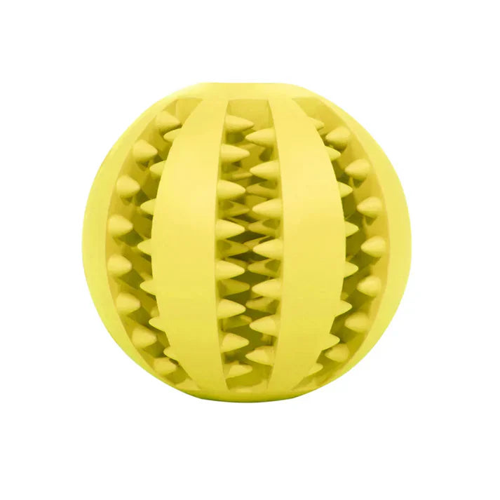 Interactive Tooth Cleaning Ball: Indestructible Dog Food Ball