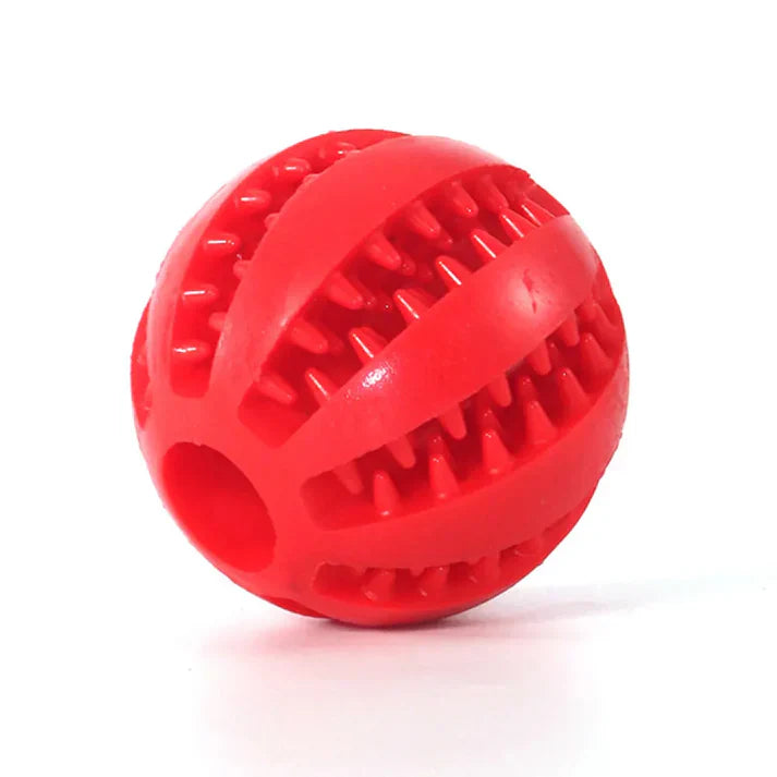 Interactive Tooth Cleaning Ball: Indestructible Dog Food Ball