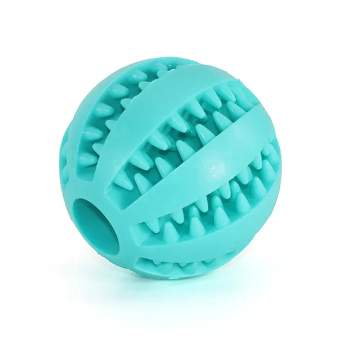 Interactive Tooth Cleaning Ball: Indestructible Dog Food Ball
