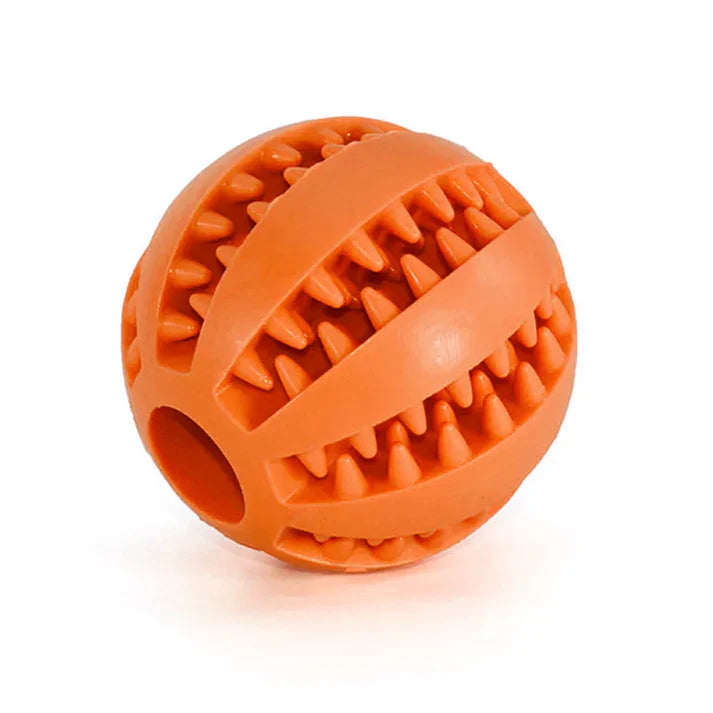 Interactive Tooth Cleaning Ball: Indestructible Dog Food Ball