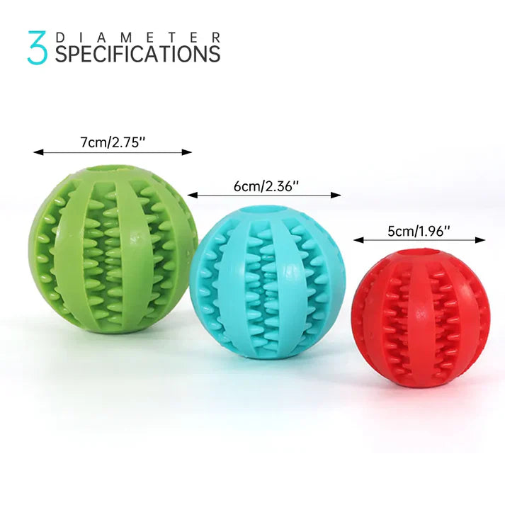 Interactive Tooth Cleaning Ball: Indestructible Dog Food Ball